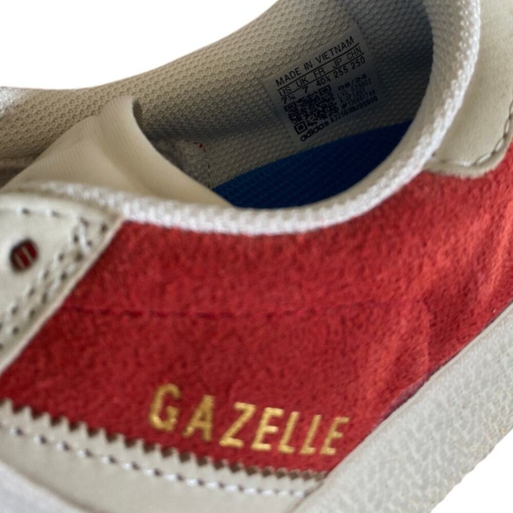 Adidas Gazelle ADV Red Better Scarlet Skate Sneaker Shoes W 8 / M 7 - Picture 6 of 7